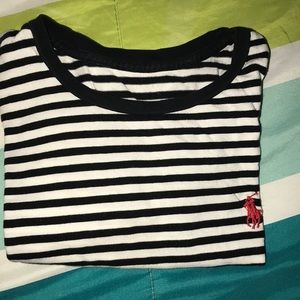 Striped polo t-shirt 🖤